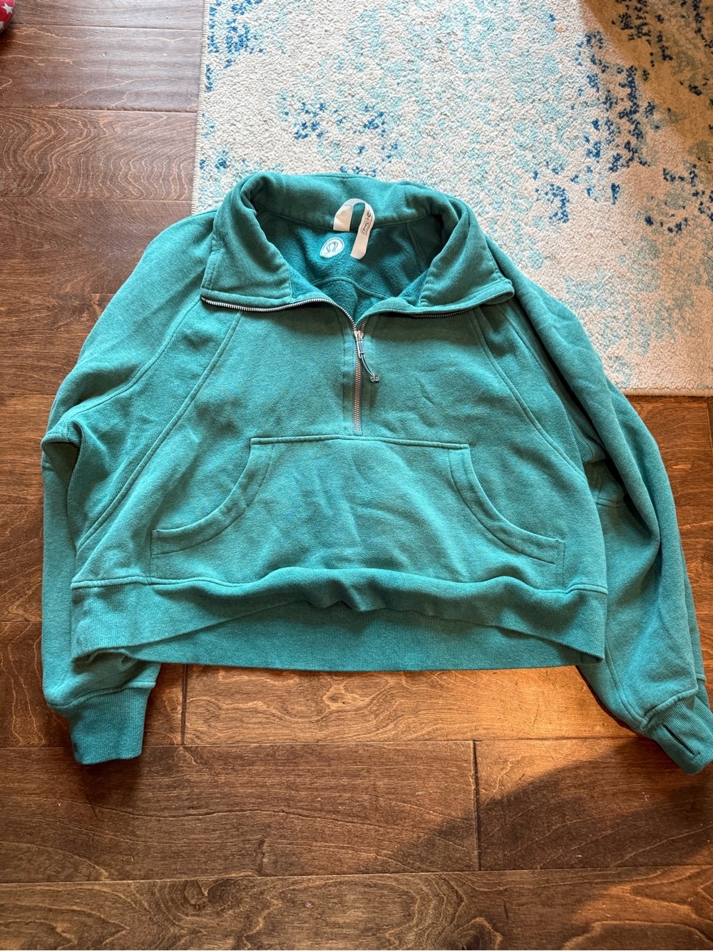 lululemon athletica Teal Quarter-Zip Pullover